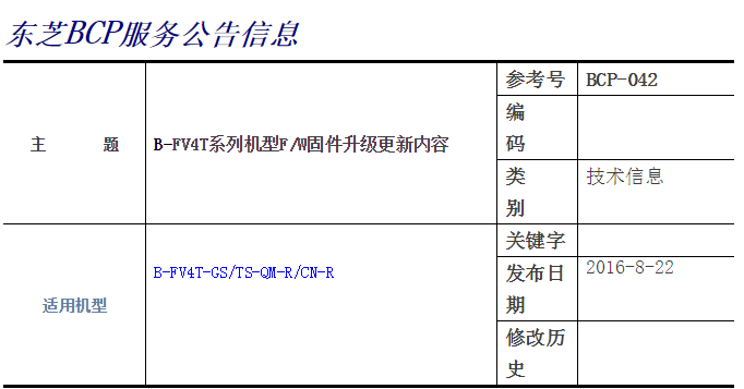 B-FV4T系列機型FW固件升級更新內(nèi)容